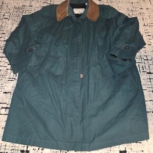 Vintage 90s y2k Limited Edition London Fog Green  Lined Chore Work Farm Coat